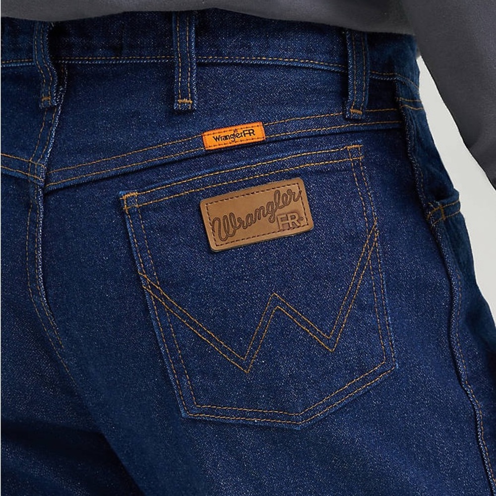 Wrangler® FR Flame-Resistant Original Fit Men’s Jeans in color Prewash 30x32